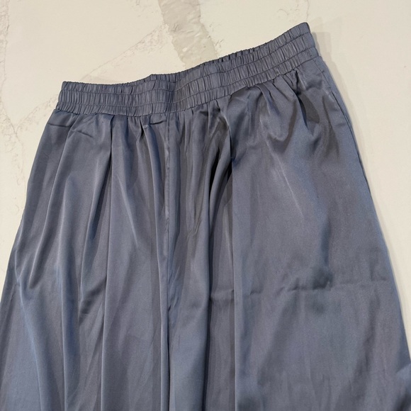 Free People Movement Satin Like Pull-On Wide Leg Pants Women’s Large Slate Gray - Picture 3 of 7